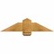 Ekena Millwork Eugene Rough Sawn Timber Gable Bracket, Western Red Cedar, 36"W x 9"H x 2"D x 6"F, 6/12 Pitch GBW036X09X0206EUG00RWR - alternate 1